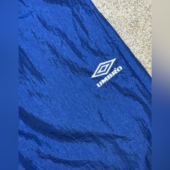 Rare Vintage Y2K UMBRO Blue Running Soccer Jogger Track Pants Size XL 41X34 - Picture 7 of 11
